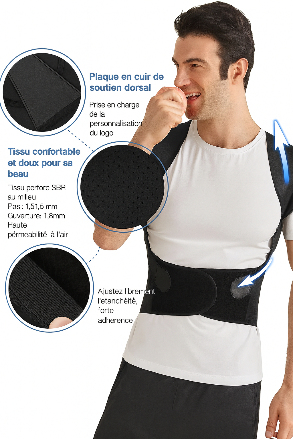 Pikou Postura - Ceinture posture pour soulager le dos complet